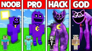 Minecraft Battle: NOOB vs PRO vs HACKER vs GOD! CATNAP POPPY PLAYTIME STATUE CHALLENGE in Minecraft