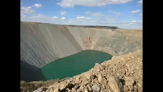 Ликвидация уранового карьера вблизи города Степногорск.