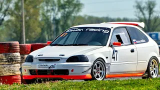 Honda civic EK K20 first starts after swap HILL CLIMB RACE Slovakiaring 2024