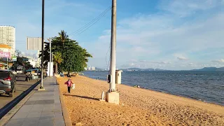 [4K] Cafes on Jomtien Beach in Pattaya Thailand | April 2021