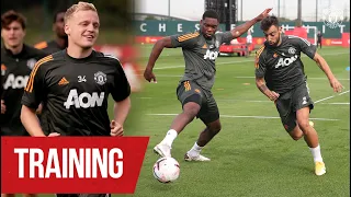 Training | Donny van de Beek, Bruno Fernandes & the lads train ahead of season opener v Palace