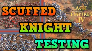 Testing the Knights 100 v 100 in AoE 4 (SCUFFED)