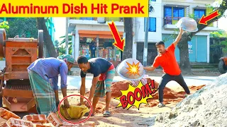 Aluminum Dish Hit Prank on Public | Funny Prank Videos 2024 ( 3 )|By Razu prank tv