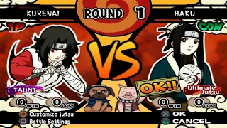 Kurenai VS Haku (INSANE) - Naruto Shippuden Ultimate Ninja 4