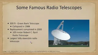 Lesson 6 - Lecture 3 - Radio Telescopes - OpenStax Astronomy 2023