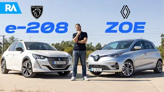 SÓ UM PODE GANHAR. Peugeot e-208 vs Renault ZOE