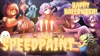 Spooky Tea Party! | OSU Halloween 2023 Speedpaint