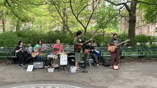 “In My Life”💙The Meetles at Strawberry Fields(🍓🌾)Central Park.NY.USA.@stuartm.6828.Beatles cover.