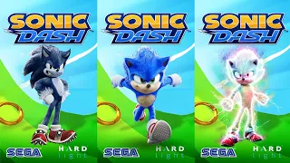 Sonic Dash - Movie Sonic vs Movie Werehog vs Movie Hyper Sonic - All Characters Unlocked Gameplay