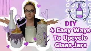 Upcycling Glass Jars ▴ DIY Glass Jar Organizers