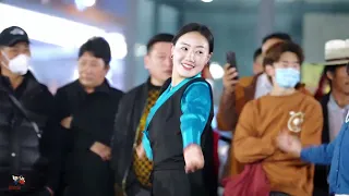 The most classic Tibetan dance "Yijiu Zom", the boy jumped out of the majestic!