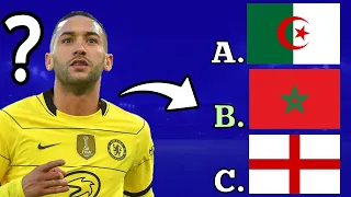 HARD LEVEL: Guess the PLAYERS NATIONALITY | Football Quiz Challenge