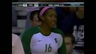 Partial Footage 2009 Minnesota Michigan State Women's Volleyball Big Ten