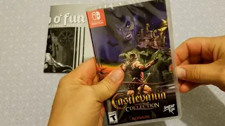 UNBOXING CASTLEVANIA ANNIVERSARY COLLECTION SWITCH (LIMITED RUN GAMES)