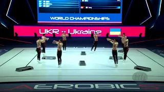 Ukraine (UKR) - 2021 Aerobic Worlds, Baku (AZE) Qualifications Step