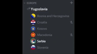 Breakdown of Yugoslavia // Discord Meme