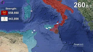 The First Punic War in 1 minute using Google Earth