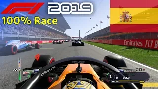 F1 2019 - 100% Race at Circuit de Barcelona-Catalunya in Sainz' McLaren