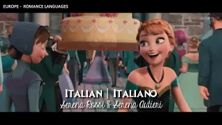 FROZEN - For the First Time in Forever - One Line Multilanguage