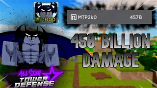 450B+ Damage With Demonside 6 Star - Finish 2 Damage Tasks In One Game | All Star Tower Defense