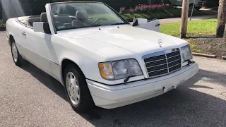 1995 E320 Cabriolet  Walk Around, Cold Start, Test Drive