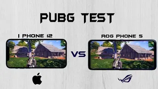 Asus Rog Phone 5 vs iPhone 12 Pro Max Pubg Test, Rog 5 vs iPhone 12 Pro Max Speed test