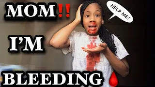 THROWING UP BLOOD PRANK ON MY MOM😱**(She panicked)***