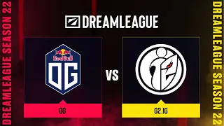 OG проти G2.iG | Гра 1 | DreamLeague Season 22 - Group A