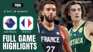France vs Australia Full Game Highlights | Aug 19 | 2023 FIBA World Cup