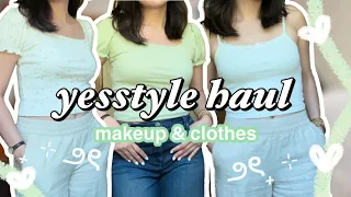 yesstyle haul ~ korean fashion & beauty, try on!!