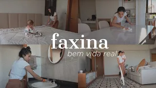 DIA DE FAXINA NA CASA ENQUANTO CUIDO DA BEBÊ 🔥