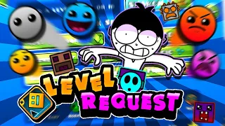 BUILDING When I play u level IN GEOMETRY DASH!! (Level Request ON)