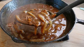 How to Make Brown Gravy Using Onions And Steak | Steak and Onion Gravy | Gravy Recipe