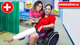 MINHA MÃE SE MACHUCOU MUITO E TIVEMOS QUE IR PARA O HOSPITAL! - TENSO!