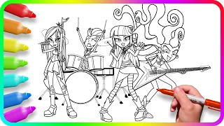 MY LITTLE PONY Coloring Pages - Plunderers. How to color My Little Pony. Easy Drawing Tutorial Art