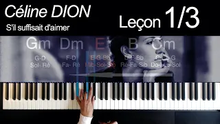 How to play: S'il suffisait d'aimer - C. Dion - Lesson 1/3 (Lang. FR + EN Subtitles)