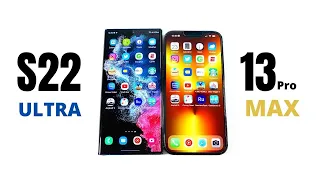 Galaxy S22 Ultra vs iPhone 13 Pro Max Speed Test!