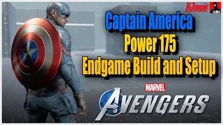 Marvel's Avengers Captain America Build | Endgame Power 175 Setup | 4 Million Light Combo Finishers