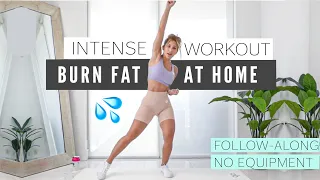 INTENSE 15 MINS CARDIO - Fat Burning WORKOUT 🔥