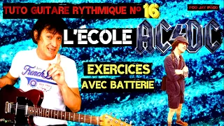 Tuto Guitare Rythmique école AC DC Exercices