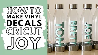 How to Use Vinyl Decals for Beginners on Curved Surface with Cricut Machine