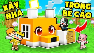 Mr Vịt XÂY NHÀ bên trong BÉ CÁO Khổng Lồ Minecraft