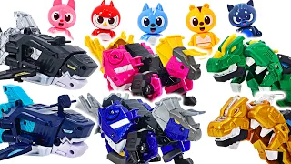 Miniforce super dinosaur power color change Tyraca, Trics, Megashark collection! | DuDuPopTOY