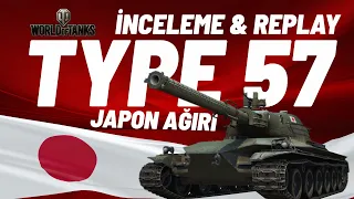 World of Tanks - Type 57 inceleme Replay - japon Ağır tankı