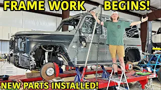 Rebuilding A Wrecked 2022 Mercedes G63 G Wagon PART 3