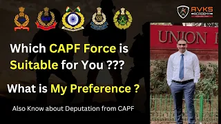What Should be Your CAPF Preference for Assistant Commandant Exam | CAPF Exam Preparation |AVKS