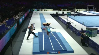 Simone Biles YURCHENKO DOUBLE PIKE "The Biles II" VT QF World Championships Antwerp 2023