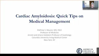 Cardiac Amyloidosis: Quick Tips on Medical Management