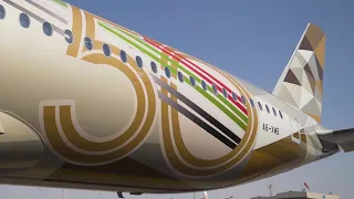 Behind the scenes of the A350 UAE50 livery | Etihad Airways