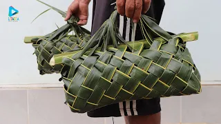 How It's Made - Simple Bag Using Coconut Leaf